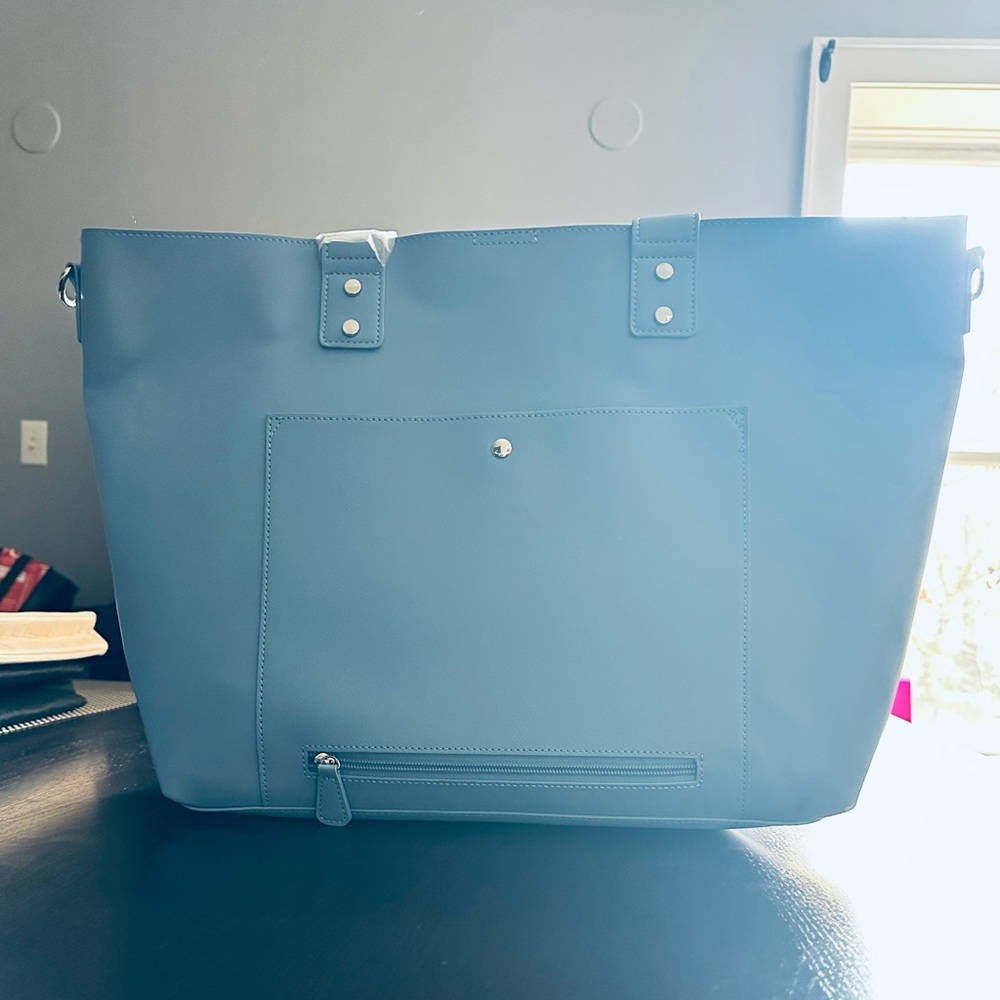 Beautiful Pale/Sky Blue Travel/Work Tote Bag